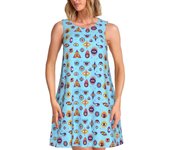 Custom Evil Eye Women's Summer Türkiye Lucky Charm Casual Beach Dress Sleeveless Top