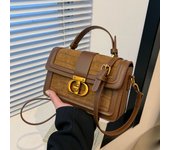 Bolso pequeño cuadrado portátil vintage textura premium diseño de nicho ligero bolso de hombro de lujo