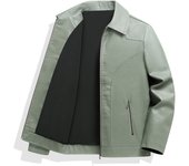 Autumn Winter Men Windproof Coat New Fashion Versatile Solid Lapel Leather Coat Outdoor Casual  Loose Keep Warm Jacket Men