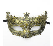 1pc Amazing Mask Antique Gold and Silver Jazz Flat Head Mask Ball Party Gathering Men and Women Cosplay Half Mask Decoration