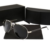Nuevas gafas de sol para hombre, gafas de sol polarizadas anti-ultravioleta con marco grande de moda, conducción, pesca, conducción