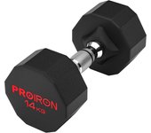 Mancuernas Hexagonal 3 kg a 24 kg - Pesas de Acero recubiertas de Goma para musculación, Levantamiento de Pesas, Entrenamiento (Vendo par o Solo)