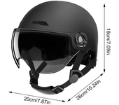 Casco de motocicleta para hombres y mujeres, medio casco clásico Retro para patinete, casco de ciclismo ultraligero, casco de motocicleta para bicicleta de montaña