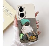 For Honor X5 Plus HonorX5 Phone Case Soft Matte Silicone Capa Huawei Honor X5Plus Funda Goothic Style Cartoon Flower Back Cover