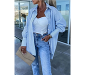 Top asimétrico a rayas de talla grande para mujer, blusa informal holgada y cómoda de manga larga, a 5xl 1xl