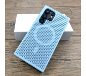 Funda de plástico de lujo para disipar el calor para Samsung Galaxy S25 S24 S23 S22 Ultra Plus S 24 23 22 S24Ultra para cubierta de carga Magsafe