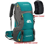 Mochila de viaje para hombre de 50 litros, mochila grande para senderismo, impermeable, deportes al aire libre Montañismo