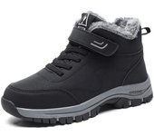 Botas de nieve zapatos de algodón engrosados apilados de invierno para hombres y mujeres zapatos altos de tubo medio cálido