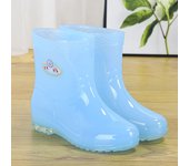 2025 zapatos de goma cortos antideslizantes zapatos de lluvia botas de goma de las mujeres jalea zapatos impermeables transparente tubo medio plástico lavandería overshoes