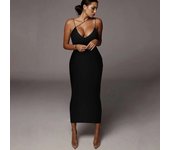 Sweet - Women's Leopard Pattern Midi Party and Club Evening Dress, Summer Clothing, Commercial Wholesale, 2024