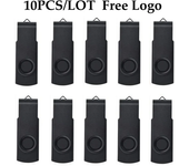 10pcs/lot Metal USB 2.0 Flash Drive 64GB 32GB 16GB 8GB 4GB Pen drive usb flash Pendrive U Disk Memoria Cel Usb Stick for Gifts