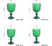 Of 4 Wine Glasses Set Anniversary, Red Or  Drinking Glassware For Beer,Juice,tail,Whiskey,Water Christmas Gift