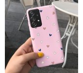 For Samsung Galaxy A72 A52 5G Case Fashion Couple Heart Soft Touch Silicone Cover Shockproof Funda For Samsung A72 A 72 52 Cases