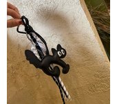Cuero clásico gato llavero coche encantador colgante bolsa teléfono encanto baratija Accesorios