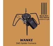 Wellhike Black Spider Folding Card Villa, Camping Kitchenware, Barbecue Stove, Gas Stove