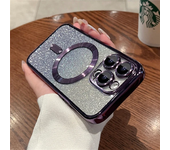 Funda de Teléfono Magsafe Magnética con Carga Inalámbrica Brilla con Luz de Parpadeo