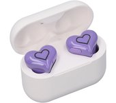 Heart Shaped Wireless Earbuds Cute Stylish HIFI Stereo Sound Built in Mic Bluetooth 5.3 Wireless Headphones with Charging Case a