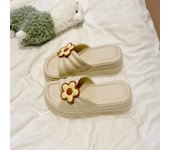 New EVA outer wear thick bottom heightening slippers women flip flops versatile fashion trendy platform flip flops