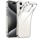 Original Transparent Black Silicone Soft Case For iPhone 15 Pro Max Carcasa Ultra Thin Case for iPhone 14 13 12 Mini 11 Pro Max
