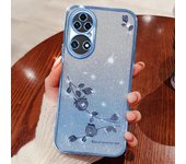 Moda Diamante de agua Flores Polvo flash Galvanoplastia Carcasa Funda Huawei Aplicable P60 P50 P40 P30 P20 Pro P30 Lite P20 Lite