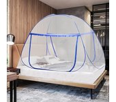 Mosquitera Cama, Portátil Cortina de Individual Puerta, Diseño Plegable con Parte Inferior, Fácil de Instalar, para al Aire Libr