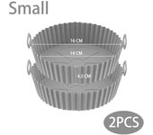 Airfryer Reusable Oven  Tray Silicone Mold for Pizza Fried Chicken Basket Air Fryer Accessories