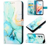 For Oppo A79 Find X6 Reno8 Pro 5G China Magnetic Solapa Card Slot Mobile Shell Mármol Anti - Fingerprint Shell