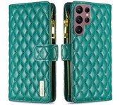 Funda de cuero con tapa y cordón para teléfono, carcasa con cremallera para Samsung Galaxy S23, S22 Ultra, S21 FE, S20 Plus, A13
