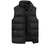 Chaleco para hombre, chaqueta cálida sin mangas, abrigo impermeable con cremallera para invierno, chaleco informal con cuello levantado para otoño, ropa de marca