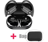 YYK Q63 Bluetooth 5.3 Wireless Earbuds with Mic IPX7 Waterproof 200H Earphones with Hooks for Sports Running Workout Gym