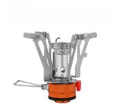 Mini estufa de camping ultraligera, estufa de gas todo en uno, utensilios de cocina plegables para exteriores, perfectos para picnic, cocinar y hacer senderismo