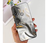 For Motorola Moto E20 E30 E40 Phone Case Soft TPU Silicone Fundas Dragon Marble Luxury Girly Painting Capa For Motorola E40 4G