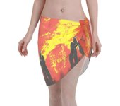 Custom Fashion T-Twentys One P-Pilots Rock Hot Casual Dress Decorate Short Sarongs Wrap For Swimwear Beach Cover ups