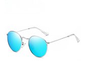 Nuevas gafas de sol polarizadas coloridas de moda, gafas de sol de montura redonda de moda, gafas de sol de metal