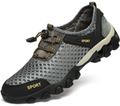 Zapatos deportivos de malla de verano para hombre, zapatos antideslizantes ligeros y transpirables a la moda para montañismo, zapatos informales para correr y viajes al aire libre