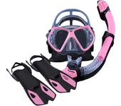 Gafas de Buceo y Tubo para adultos Y Niños, conjunto de Esnórquel, Snorkel