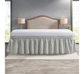 Elastic Bed Ruffles Bed Skirt Soft Comfortable Wrap Around Fade Resistant Bed Cover Without Surface Couvre Lit Bed Protector