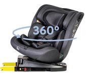 coche I-Size Grupo 0+/1/2/3, 40-150cm - con Isofix y Top Tether Edad: desde nacimiento hasta los 12 años – 0 – 36kg – A contramarcha hasta los 18kg - Giratoria 360 grados y Universal
