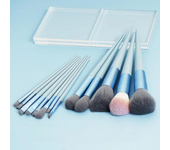 Juego de brochas de maquillaje suaves y esponjosas, 13 piezas, para Base, colorete en polvo, sombra de ojos, Kabuki, herramienta