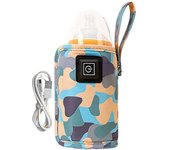 Calentador de botellas de agua y leche con USB, bolsa aislante de viaje para cochecito de bebé