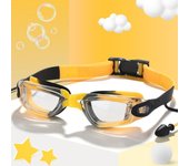 fog Anti with earplugs, transparent elastic goggles, water sports swimming goggles