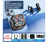 DY26 Mobile Phone Semiconductor Cooling Fan Magnetic Back-clip Universal Radiator Type-c System for IOS Android PUBG Game Cooler