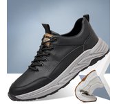 Zapatos de cuero de piel de vaca de primera capa, zapatos deportivos, zapatos casuales para hombres, zapatos de moda