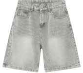 Summer Men's Casual Jeans Shorts Loose Mid High Waist Fashion Knee Lenght Denim Short Pants Vintage Male New Korean