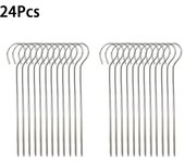 Portable Stainless Steel Air Fryer Grill Round with Grilled Skewers Hanging Skewers Rack Barbecue Grill for Home Kitchen Outdoor