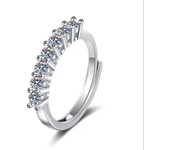 Mosan Stone Woman Classic Six Claws One Carat Female Ring Living Ring Woman Engagement Rings for Women