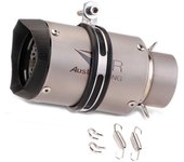 51mm/60mm Titanium Alloy Universal Exhaust Muffler Pipe Modified Exhaust End Pipe Canister Tailpipe For CBR1000R  Z800 ZX6R ETC