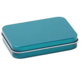 Multicolor Tin Box with Clear Window Lid Rectangular Jewelry Box Nail Art Display Case Candy Package Metal Box Empty