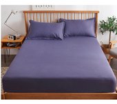 Sábana bajera de algodón con bandas elásticas, fundas de colchón ajustables antideslizantes para cama individual
