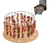 Air fryer Stainless Steel Vertical Grill Rack Detachable String Grill Vertical Barbecue Skewer Bracket 16//24 Baking Needle